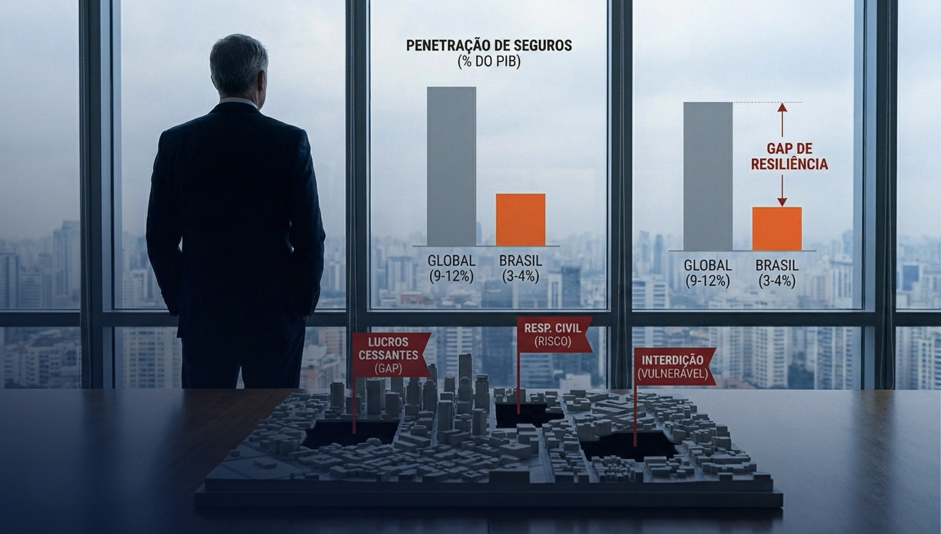 O Déficit de Resiliência: Enquanto o mundo blinda o fluxo de caixa, o Brasil ainda insiste em segurar tijolos.